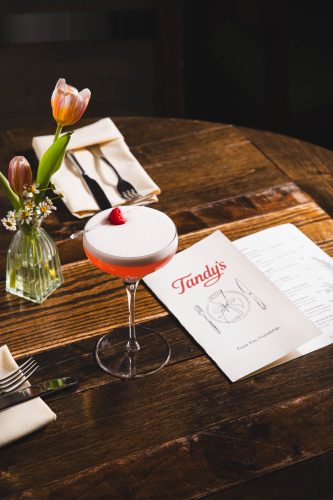 5 c's clover club cocktail at tandy's