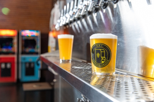 A Beer Pour at BRI Arcade in Downtown Mesa