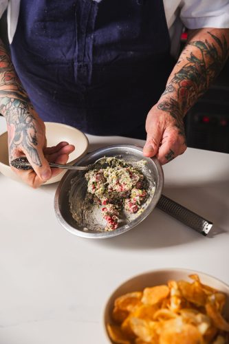 Arizona Grass Fed Steak Tartare at Restaurant Progress