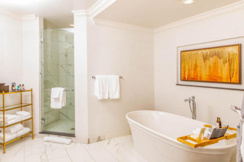 Bathroom in the Presidential Suite at Fairmont Princess - Shot by A Taste of AZ