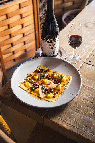 Brown Butter Squash  Ricotta Ravioli at Restaurant Progress