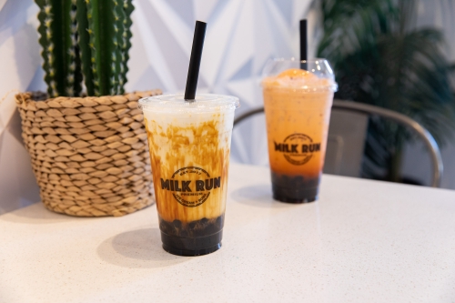 Brown Sugar Milk Tea and Thai Tea Milk Tea with Boba from Milk Run Boba in Phoenix AZ