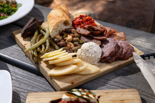 Cheese and Meat Board at Queen Creek Olive Mill 