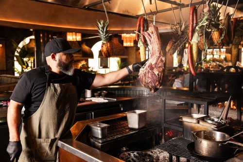 Chef Ivan Gonzalez cooking at Filthy Animal in Tempe