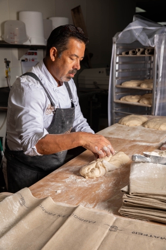 Don Guerra Making Bread at Barrio Bread 7