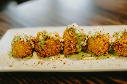 Elote Arancini at Zio Peppe in Tucson, AZ