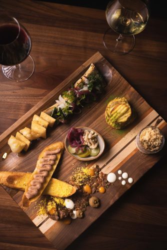 Foie Gras Ganache Board at Liquor Pig