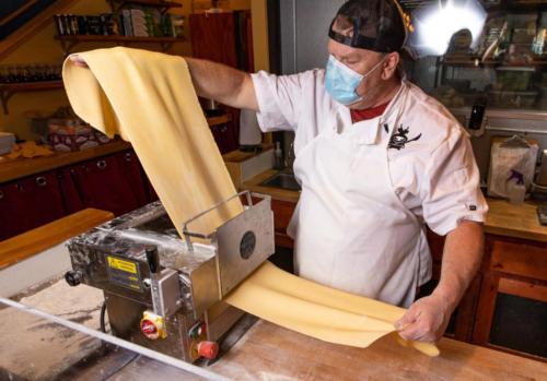 Fresh Pasta Being Made at Merkin Osteria Cottonwood