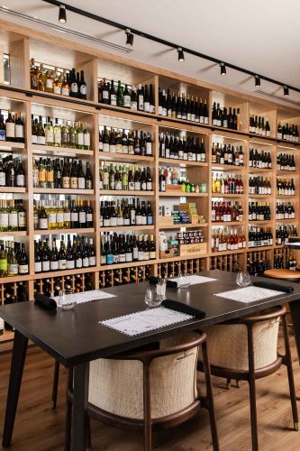 Interior of Jaime's Bottle Shop