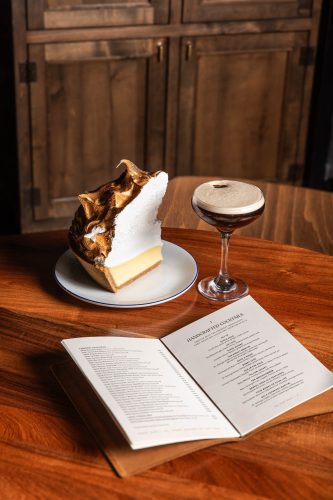 Lemon Meringue Pie  Espresso Martini at Buck & Rider