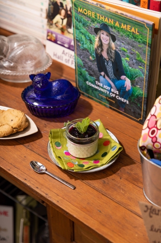 Lemon Posset with Blueberry Compote at Tracey Dempsey Originals Bakery in Tempe, Arizona