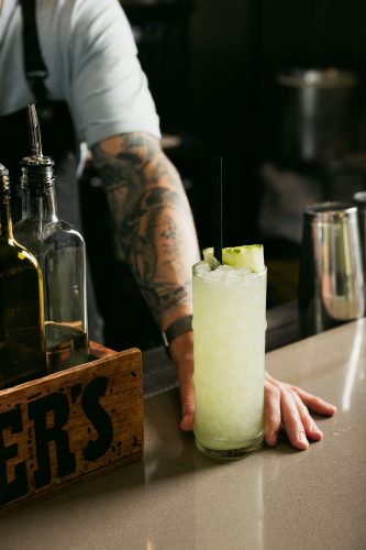 Lemongrass Swizzle Cocktail at Clever Koi