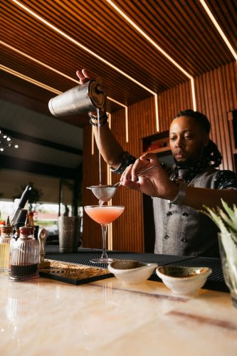 Making a Cocktail at Marisco Boys 