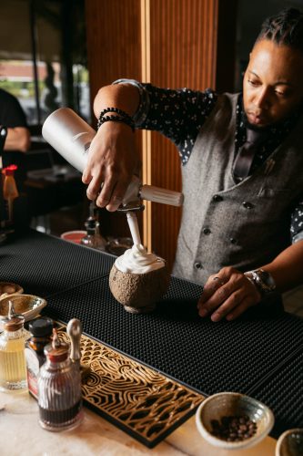 Making a Cocktail at Marisco Boys 