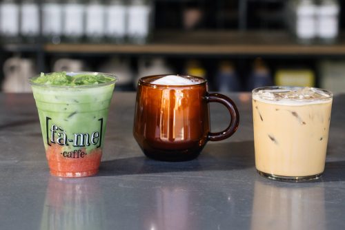 Matcha  Coffee at Fàme Caffe