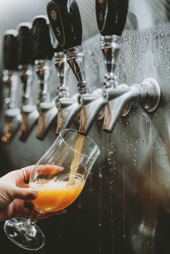 Pouring Beer at Dragoon Brewing Co. 