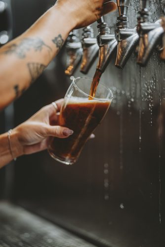 Pouring Beer at Dragoon Brewing Co.