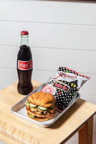 Salmon Burger at Nelson's Meat  Fish 2