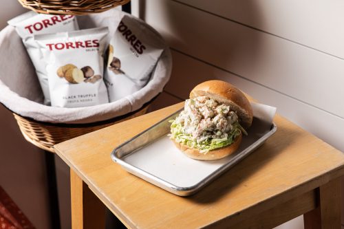 Salmon Burger at Nelson's Meat  Fish 4