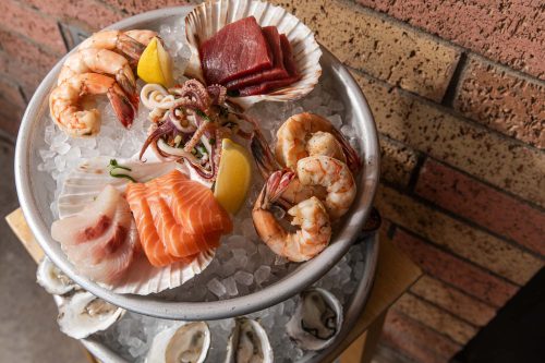 Seafood Tower at Nelson's Meat  Fish 5