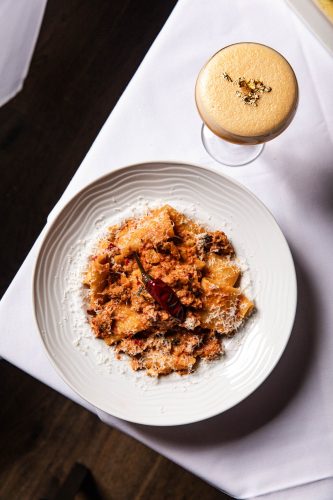 Spicy Rigatoni at DiMaggio's Italian Restaurant