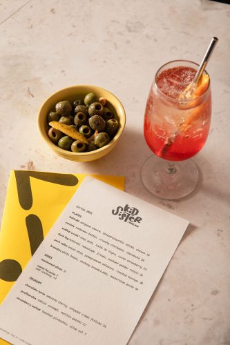 Spritz  Marinated Olives at Kid Sister