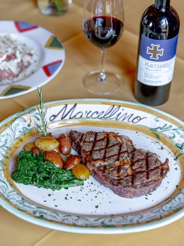 Steak at Marcellinos