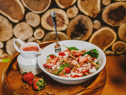 Strawberry Walnut Vinegrette Salad at Urbano Bar _ Bistro in Sierra Vista Arizona