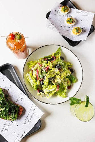 Superfood Caesar Salad, Deviled Eggs,  Avocado Toasts at Amelia's
