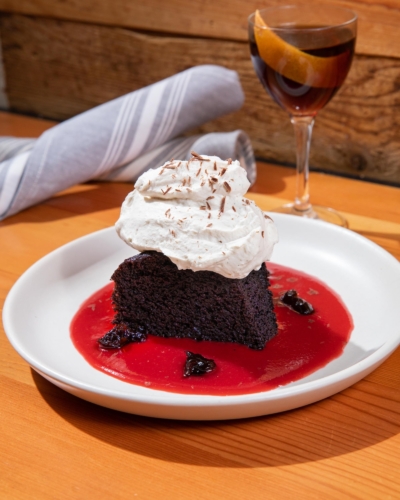 The Perfect Chocolate Cake at The Parlor Pizzeria in Phoenix AZ