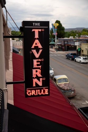 The Tavern Grille Sign in Cottonwood Arizona