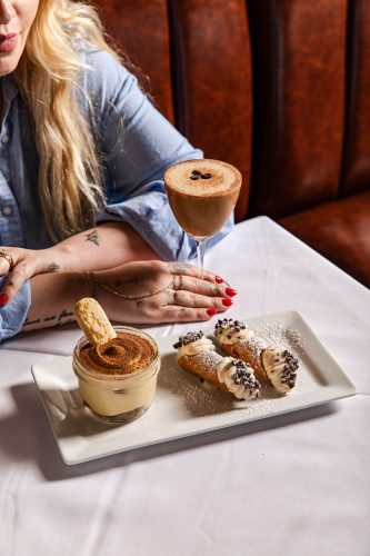 Tiramisu  Cannolis with Espresso Martini at DiMaggio's Italian Restaurant