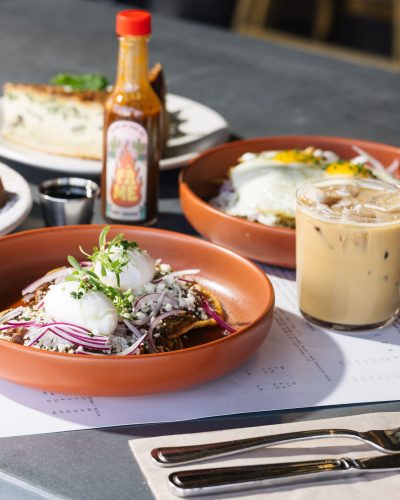 Tres Breakfast Tacos at Fàme Caffe