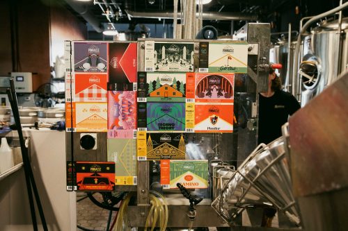 beer labels at pinnacle brewing company 2