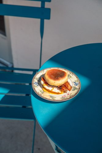 breakfast sandwich at beal beans