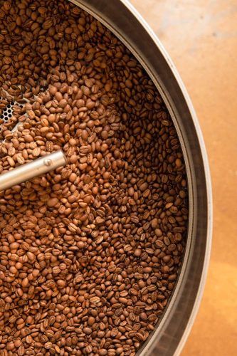 coffee beans roasting
