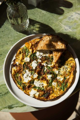 crustless quiche at sophia's
