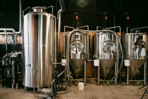 fermenting tanks at pinnacle brewing company