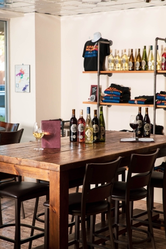 interior of carlson creek tasting room