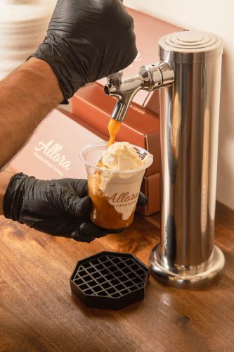 making a cold brew float