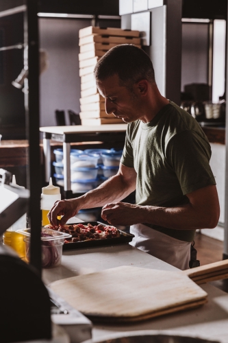 owner matt pilato of lamp pizzeria