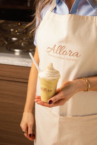 pistachio granita at allora gelato