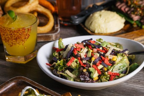 salad at saddle mountain brewing company 2