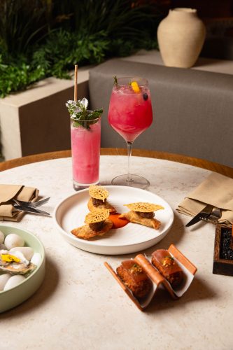 wagyu empanadas and crab croquetas at teleferic barcelona 2